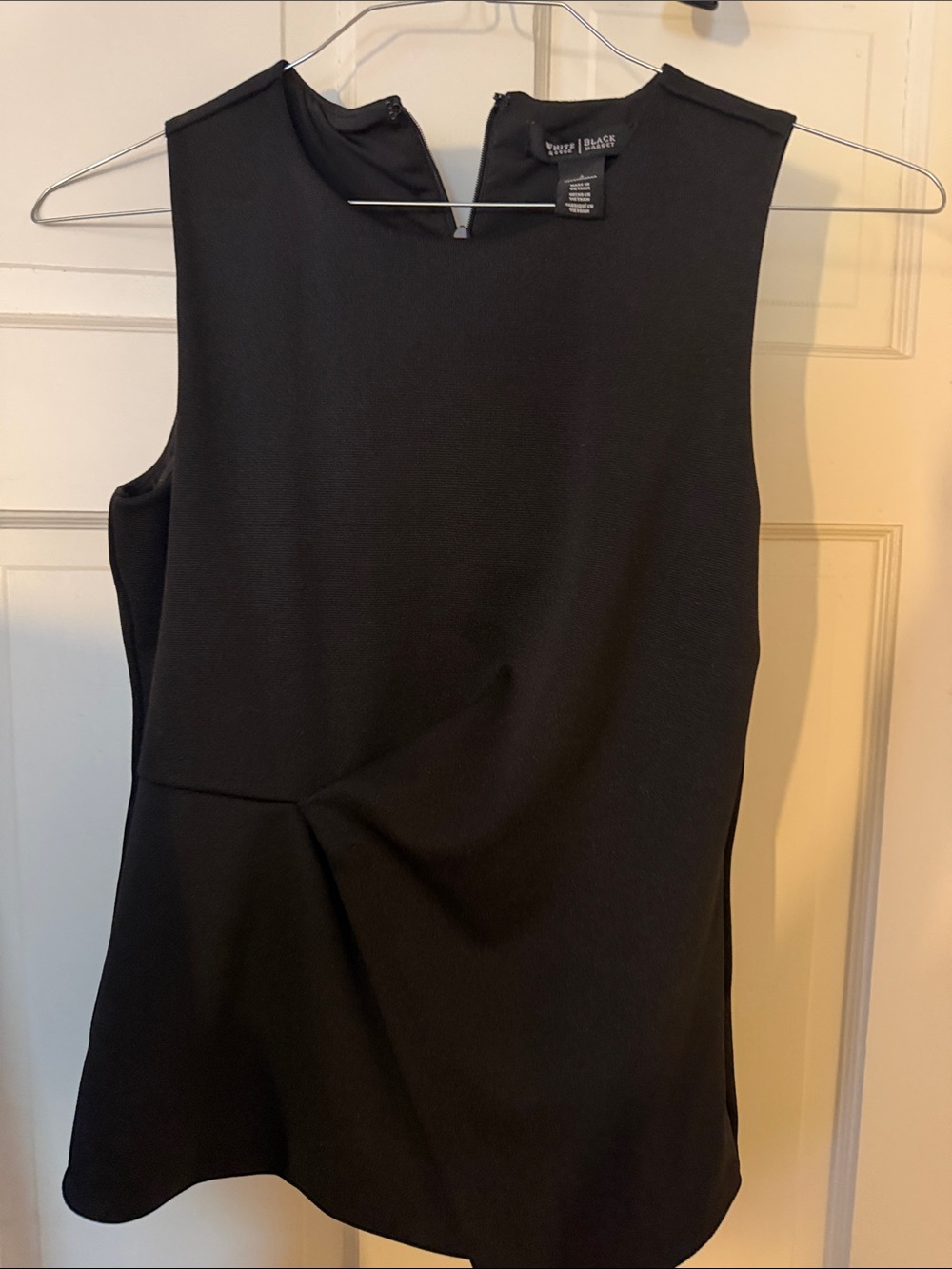 White House Black Market Black Sleeveless Shell Top